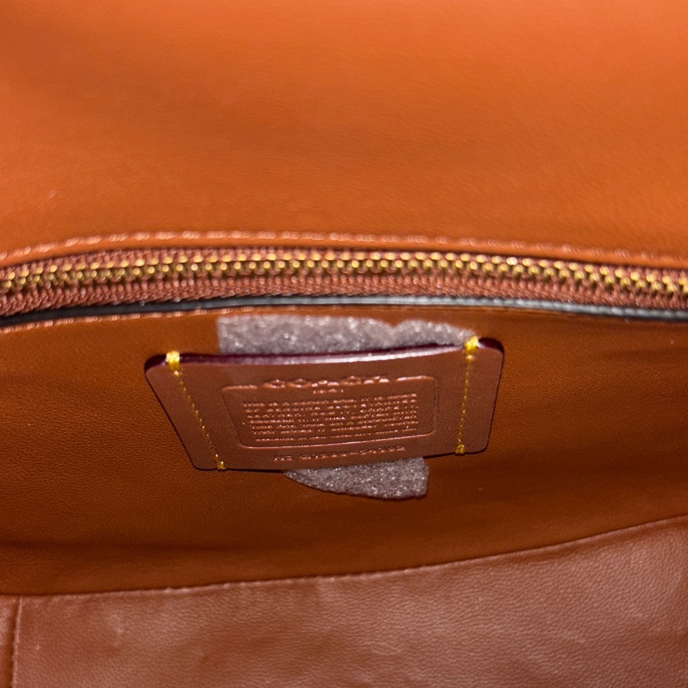 Coach Cream and Brown Crossbody Bag - Picture 7 of 9